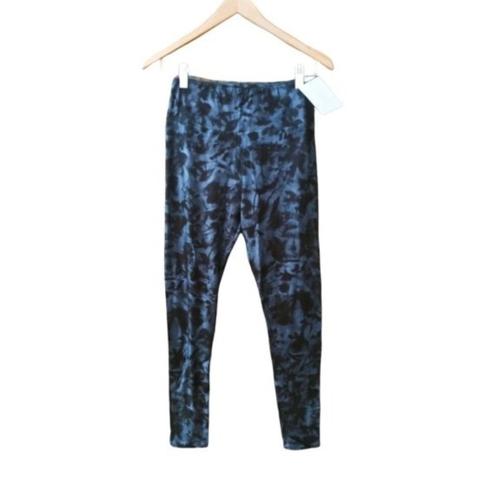 High Waisted Soft Running‎ Yoga Leggings Blue Activewear Loungewear